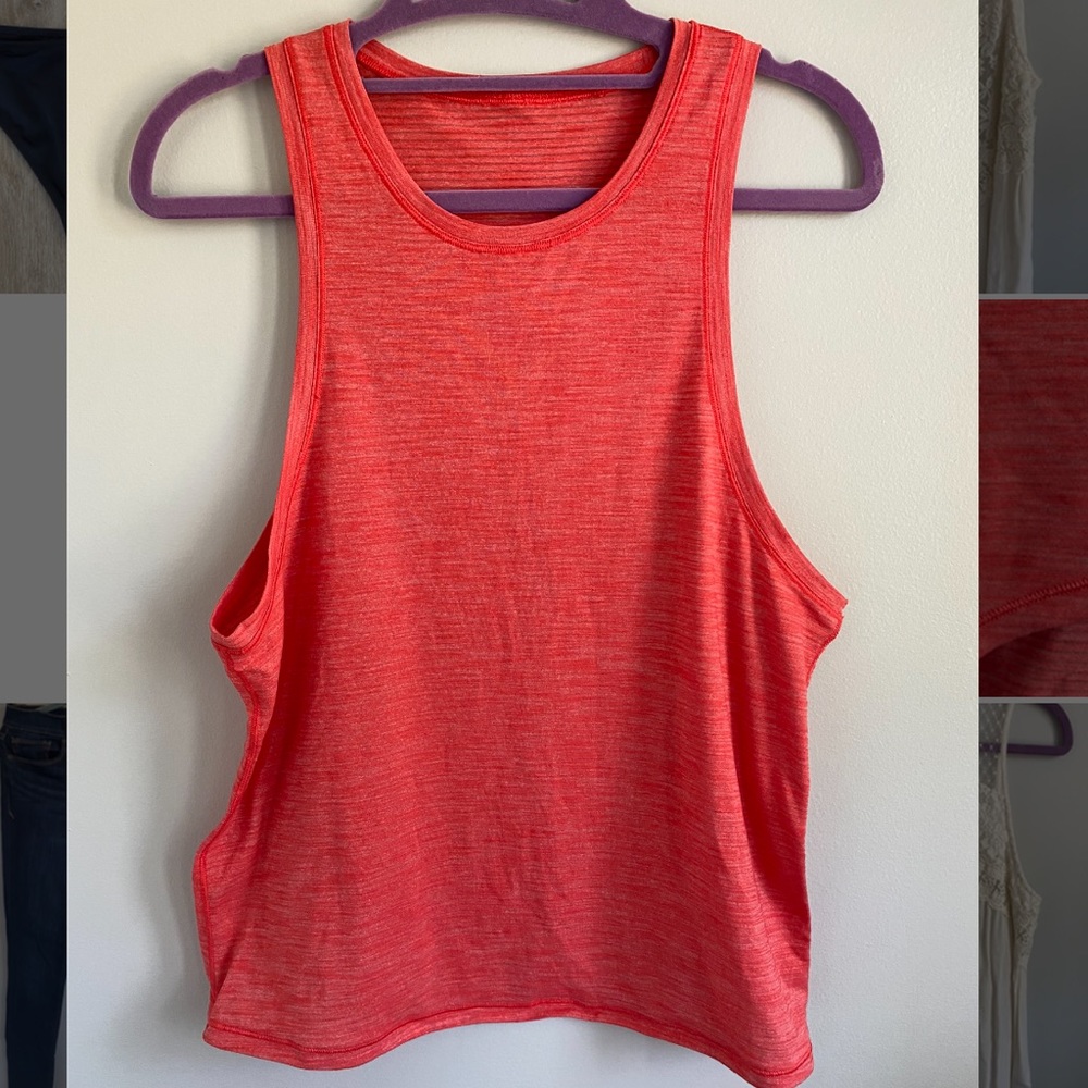 Lululemon cropped workout tank